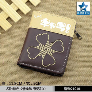 Shugo Chara Anime Short Wallet Purse with Zipper