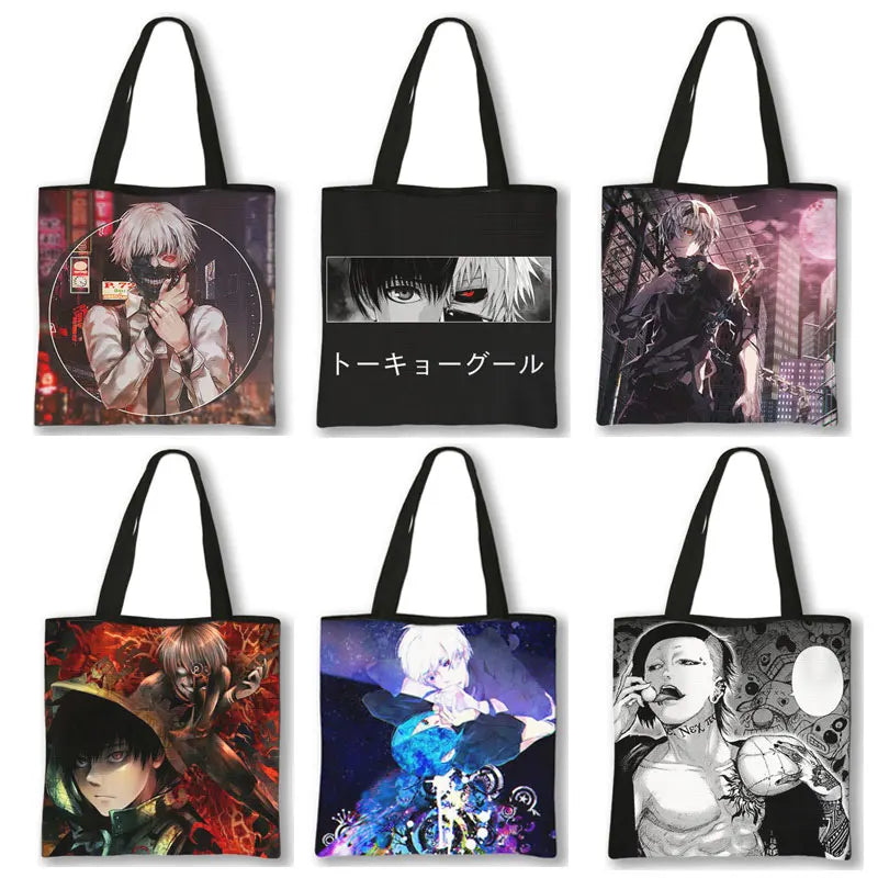 Japanese Anime Tokyo Ghoul Handbag Gothic Shoulder Bag Vintage Portable Gift