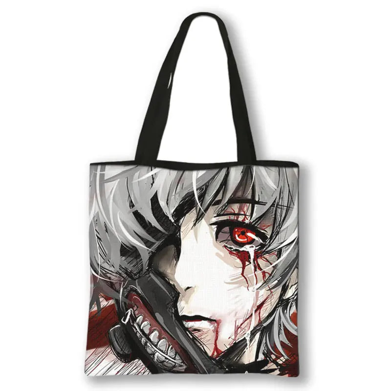 Japanese Anime Tokyo Ghoul Handbag Gothic Shoulder Bag Vintage Portable Gift