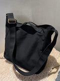 Japanese Canvas Messenger Bag Large Capacity Casual College Student Class Bags