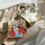 Japanese Canvas Bag Women's Handbag Crossbody Small Bag Autumn Winter