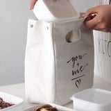 Japanese Canvas Insulation Lunch Bag - Large Capacity