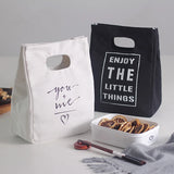Japanese Canvas Insulation Lunch Bag - Large Capacity