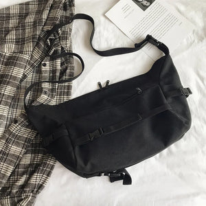 Japanese Canvas Messenger Bag Unisex Large Capacity Shoulder Bags Ladies Casual