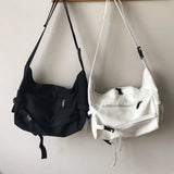 Japanese Canvas Messenger Bag Unisex Large Capacity Shoulder Bags Ladies Casual