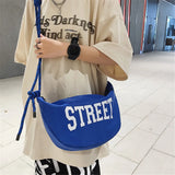 Japanese Canvas Shoulder Crossbody Bag Large Woman Messenger Bags