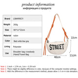Japanese Canvas Shoulder Crossbody Bag Large Woman Messenger Bags