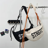 Japanese Canvas Shoulder Crossbody Bag Large Woman Messenger Bags