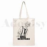 Japanese Manga Beastars Rabbit Wolf Graphic Cartoon Print Shopping Bag