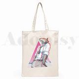 Japanese Manga Beastars Rabbit Wolf Graphic Cartoon Print Shopping Bag