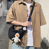 Japanese Style Messenger Bag Casual Lazy Ins Couple Bag Shoulder Bag
