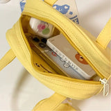 Japanese Angry Toast Women Canvas Bag Small Handbag Messenger Bag