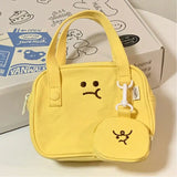 Japanese Angry Toast Women Canvas Bag Small Handbag Messenger Bag