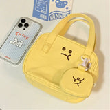 Japanese Angry Toast Women Canvas Bag Small Handbag Messenger Bag