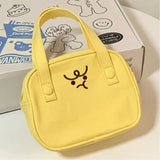 Japanese Angry Toast Women Canvas Bag Small Handbag Messenger Bag