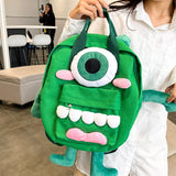 Japanese Schoolbag Girl Funny Ugly Cartoon Monster Doll Student Backpack