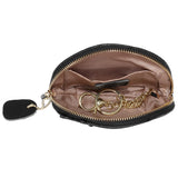 Japanese Student Mini Leather Wallet Zipper Thin Cartoon Animal Key Ring