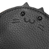 Japanese Student Mini Leather Wallet Zipper Thin Cartoon Animal Key Ring