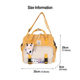 Japanese Women Backpack Preppy Large-capacity Schoolbag Female Messenger Bag Sho