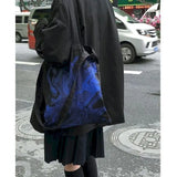 Japanese Abstract Artist One Shoulder Bag Canvas Summer Crossbody Bags