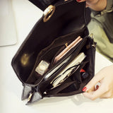 Japanese Envelope Bag Metal Buckle Women Shoulder Bag Short Handle Handbag