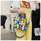 Japanese Canvas Bag Woman Cartoon Toy Decoration Shoulder Bags