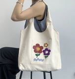 Japanese Canvas Shoulder Shopper Bag for Women Large Woman Tote Bag