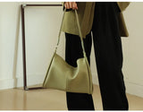 Japanese Large Capacity Tote Bag Casual Solid Shoulder Bag