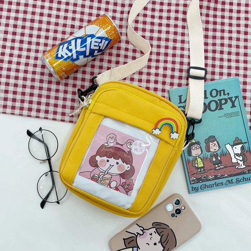Japanese Women Shoulder Bag Canvas Crossbody Bags For Girls