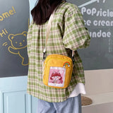 Japanese Women Shoulder Bag Canvas Crossbody Bags For Girls