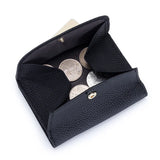 Japanese Folding Leather Pocket Multi-function Coin Bag For Girl Purse