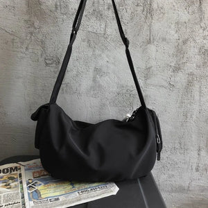 Japanese Functional Nylon Sling Bag Large Capacity Shoulder Handbags