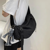 Japanese Functional Nylon Sling Bag Large Capacity Shoulder Handbags