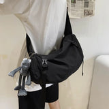 Japanese Functional Nylon Sling Bag Large Capacity Shoulder Handbags