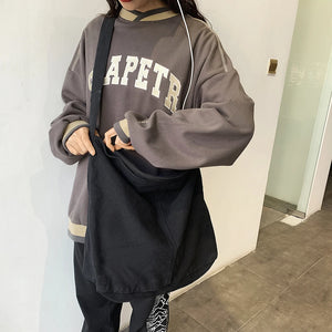 Japanese Harajuku Canvas Messenger Bag Retro Handbag Soft Pockets