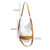 Japanese Harajuku Classic Bucket Shoulder Bag Canvas Storage Mobile Phone Pouch