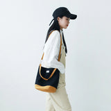 Japanese Harajuku Classic Bucket Shoulder Bag Canvas Storage Mobile Phone Pouch