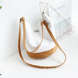 Japanese Harajuku Classic Bucket Shoulder Bag Canvas Storage Mobile Phone Pouch