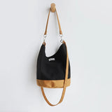 Japanese Harajuku Classic Bucket Shoulder Bag Canvas Storage Mobile Phone Pouch