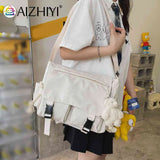 Japanese Harajuku Crossbody Bag Nylon Messenger Pouch Soft Student Tutorial