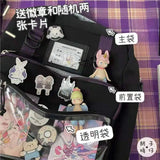 Japanese Harajuku Girl Student Backpack Retro Style Large Capacity Messenger Bag