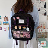 Japanese Harajuku Girl Student Backpack Retro Style Large Capacity Messenger Bag
