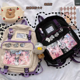 Japanese Harajuku Girl Student Backpack Retro Style Large Capacity Messenger Bag