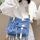 Japanese Harajuku Girls Crossbody Bag Large Capacity Handbag Shoulder Tote