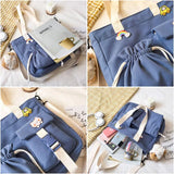 Japanese Harajuku Girls Crossbody Bag Student Bookbag Large Capacity Handbag