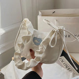 Japanese Harajuku Style Messenger Bag Vintage Girl Retro Student Fold Bag