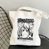 Japanese Harajuku Shopper Bag Anime Chainsaw Man Pochita Shopping Bag