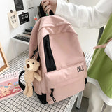 Japanese Harajuku Nylon School Backpack College Student Casual Travel Bag