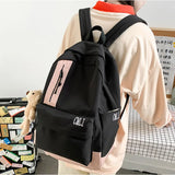 Japanese Harajuku Nylon School Backpack College Student Casual Travel Bag