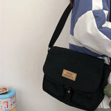 Japanese Harajuku Style Tooling Messenger Bag Canvas Messenger Bags